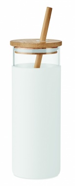 Logotrade corporate gifts photo of: Glass tumbler 450ml bamboo lid