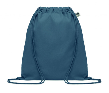 Logo trade corporate gifts image of: Organic cotton drawstring bag