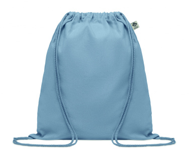 Logo trade corporate gift photo of: Organic cotton drawstring bag