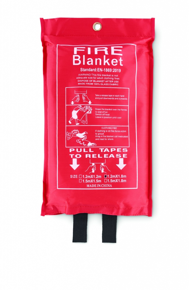 Logo trade promotional products picture of: Fire blanket in pouch 120x180
