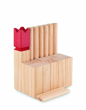 Logo trade promotional giveaway photo of: Pinewood outdoor throwing game