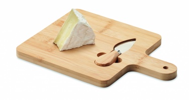 Logotrade corporate gift image of: Cheese board set in bamboo Bremen