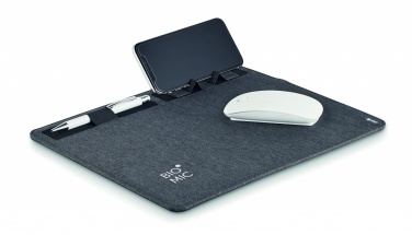 Logotrade promotional merchandise photo of: RPET mouse mat charger 15W