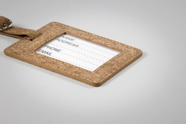 Logo trade promotional item photo of: Cork luggage tag
