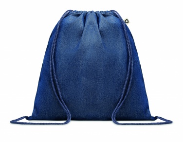 Logotrade promotional merchandise image of: Recycled denim drawstring bag