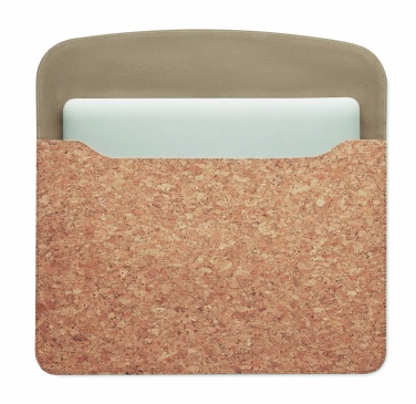 Logo trade corporate gifts picture of: Cork laptop bag magnetic flap