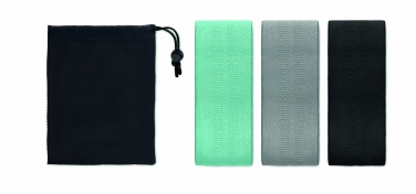 Logotrade promotional item image of: Set of 3 fitness bands in pouch