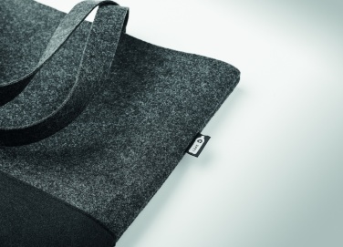 Logo trade promotional merchandise photo of: RPET felt shopping bag