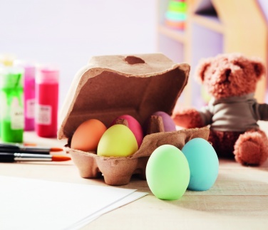 Logo trade advertising products image of: 6 chalk eggs in box