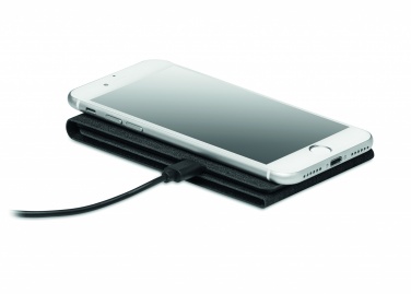 Logo trade promotional gifts image of: RPET wireless charger 15W