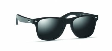 Logo trade promotional items image of: Sunglasses with bamboo arms NARVA