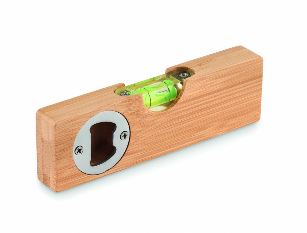 Logo trade promotional merchandise photo of: Spirit level and bottle opener