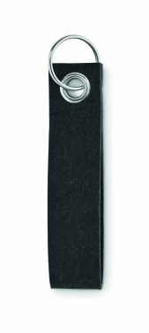 Logo trade business gift photo of: RPET felt key ring Hämeenlinna