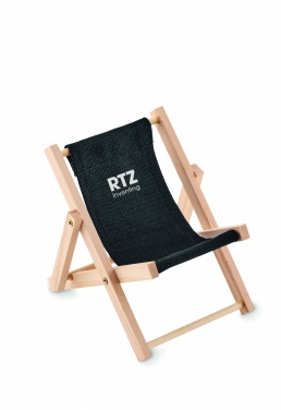 Logo trade corporate gifts image of: Deckchair-shaped phone stand