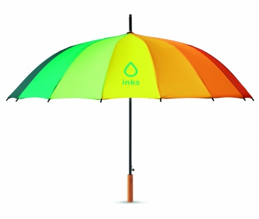 Logo trade corporate gift photo of: 27 inch rainbow umbrella