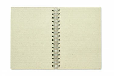 Logo trade promotional merchandise picture of: A5 grass notebook 80 lined