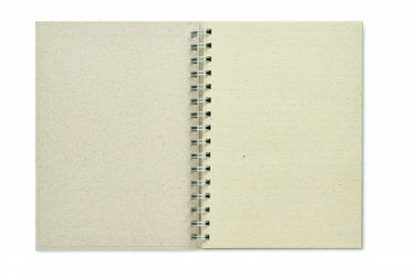 Logotrade promotional item picture of: A5 grass notebook 80 lined