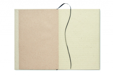 Logo trade promotional merchandise photo of: A5 grass notebook 80 lined