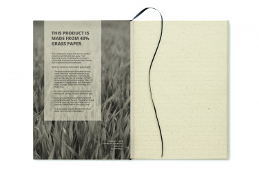 Logo trade promotional gifts picture of: A5 grass notebook 80 lined