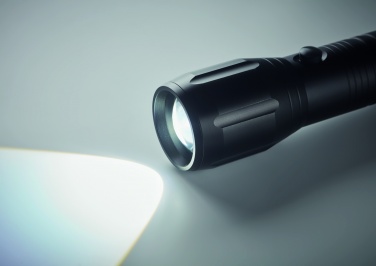 Logo trade promotional merchandise image of: Large aluminium LED flashlight