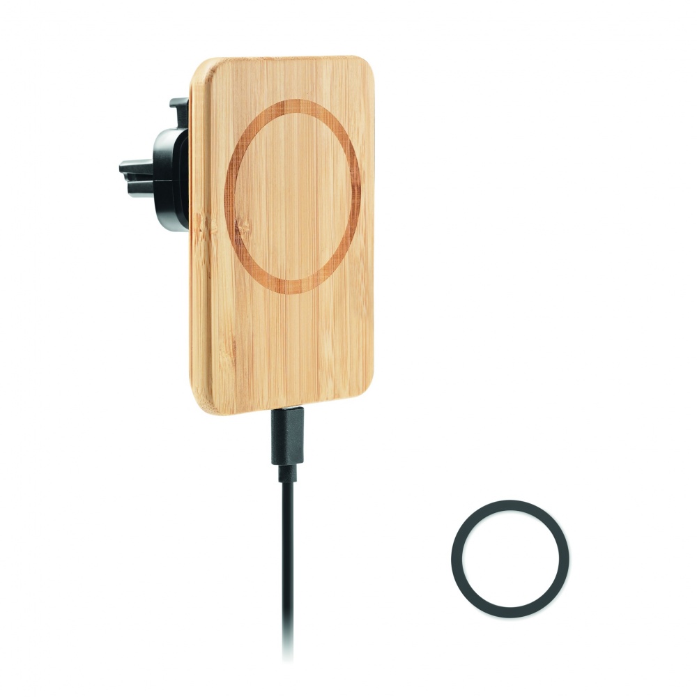 Logo trade promotional giveaways image of: Magnetic wireless charger 15W