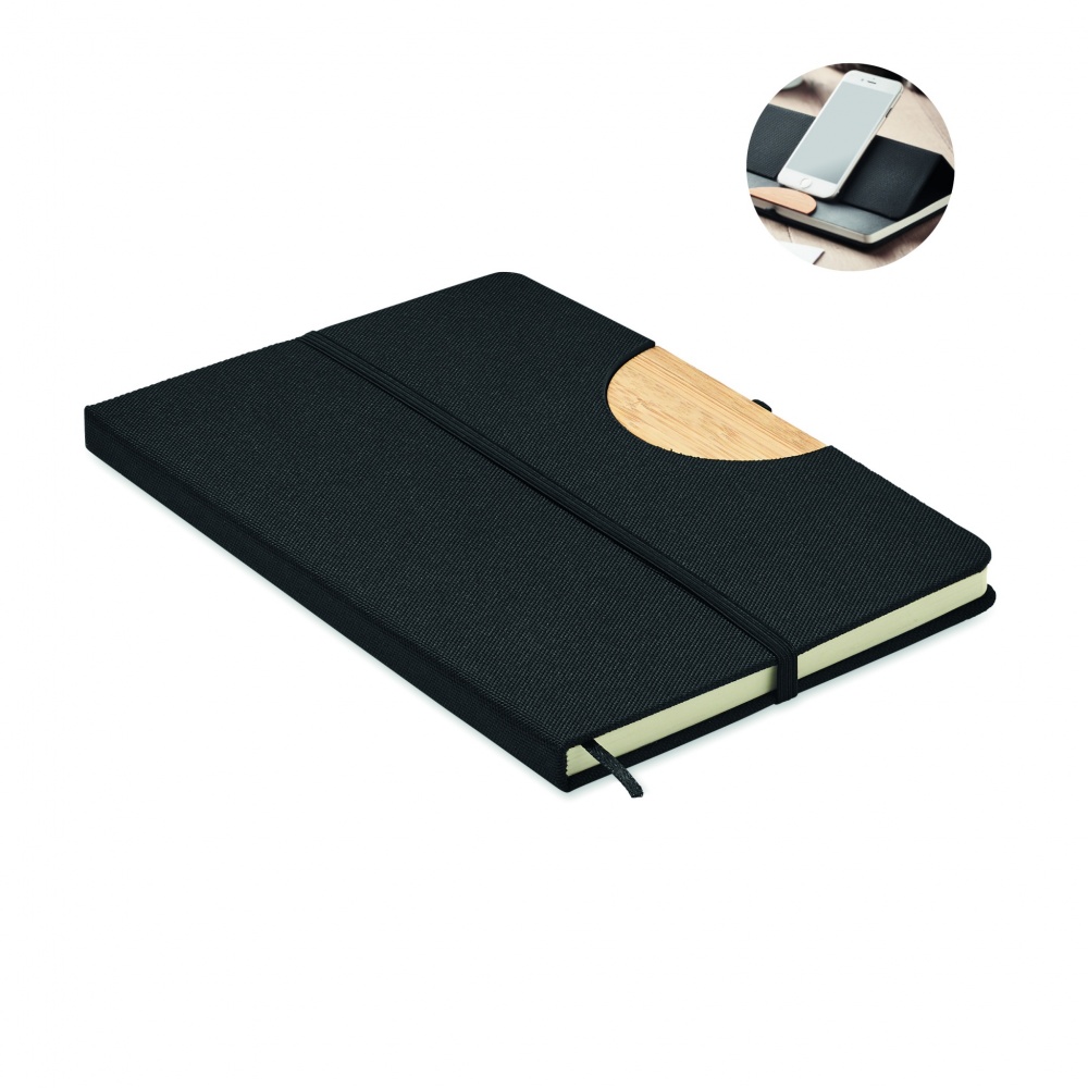 Logo trade advertising product photo of: A5 RPET notebook 80 lined