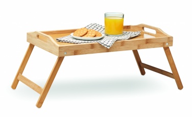 Logo trade promotional giveaway photo of: Foldable bamboo tray