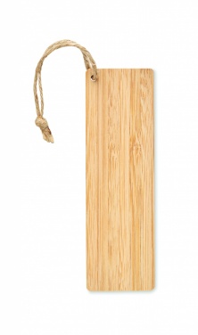 Logo trade advertising products picture of: Bamboo bookmark