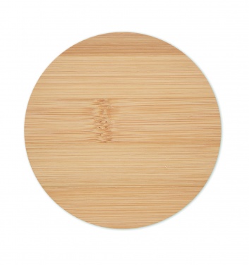Logo trade advertising products picture of: Bamboo round coaster