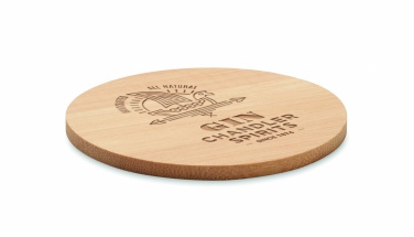 Logotrade corporate gift image of: Bamboo round coaster