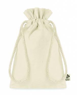Logo trade promotional gifts picture of: Small organic cotton gift bag