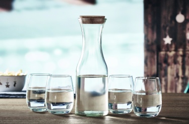 Logo trade promotional gifts picture of: Recycled glass carafe 1L