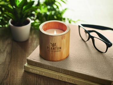 Logotrade promotional gifts photo of: Plant based wax candle 160 gr