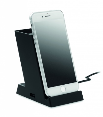 Logo trade promotional giveaways picture of: Wireless charger ABS 15W