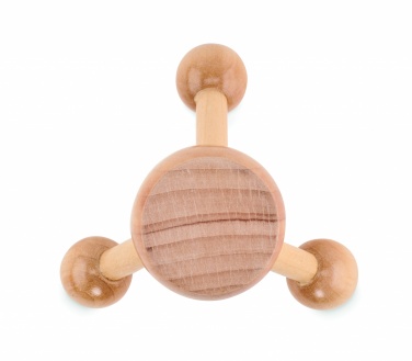 Logo trade business gift photo of: Hand held massager in wood