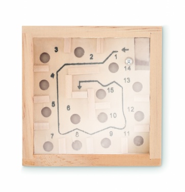 Logotrade promotional products photo of: Pine wooden labyrinth game