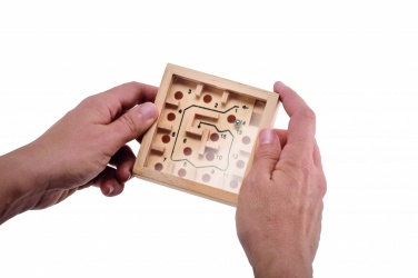 Logo trade promotional products picture of: Pine wooden labyrinth game