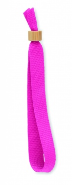 Logo trade advertising products image of: RPET polyester wristband