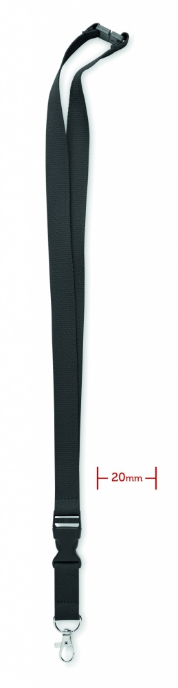 Logotrade promotional products photo of: Lanyard cotton 20mm