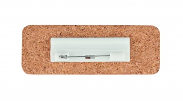 Logo trade advertising products image of: Name tag holder in cork