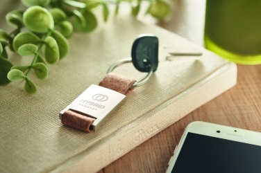 Logo trade promotional gifts image of: Key ring with cork webbing Kerava