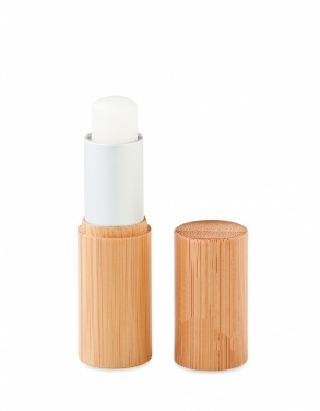 Logo trade advertising product photo of: Lip balm in bamboo tube box