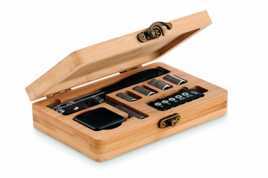 Logotrade business gifts photo of: 13 piece tool set, bamboo case