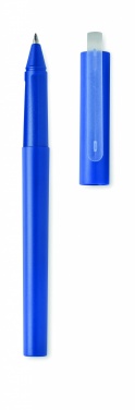 Logo trade promotional gifts image of: RPET blue gel ink ball pen