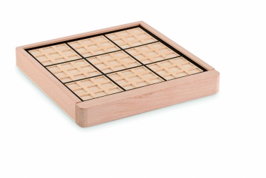 Logo trade promotional giveaways image of: Wooden sudoku board game