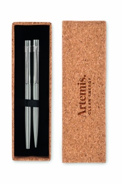 Logo trade corporate gifts image of: Recycled stainless steel pens