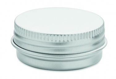 Logo trade promotional giveaways image of: Vegan lip balm in round tin