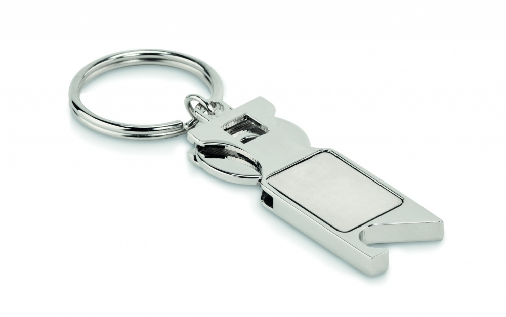 Logotrade corporate gift image of: Euro Token key ring Porvoo