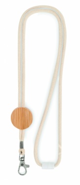 Logotrade corporate gift image of: Cotton Lanyard with metal hook