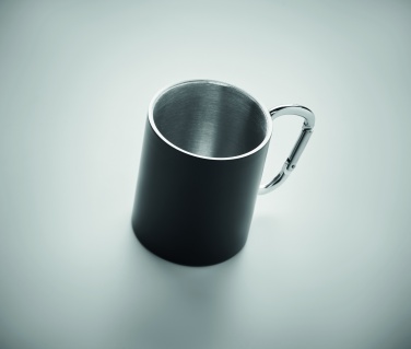 Logo trade promotional merchandise picture of: Double wall metal mug 300 ml